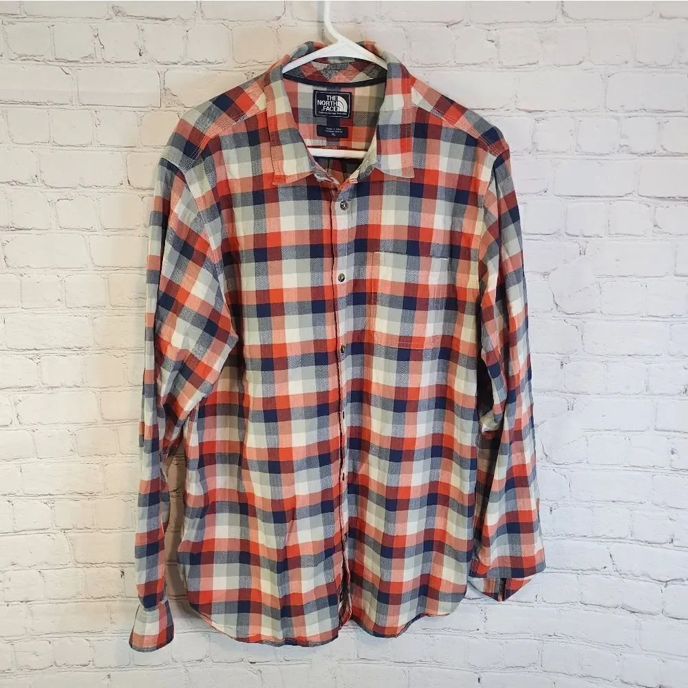 Men's NorthFace longsleeve button-down shirt, size XL